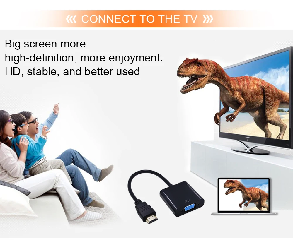 TISHRIC мини палка для селфи+ микро-разъемом HDMI в VGA кабели с аудио Мощность конвертер «Папа-мама» адаптер 1080P для HDMI2VGA адаптера переменного тока