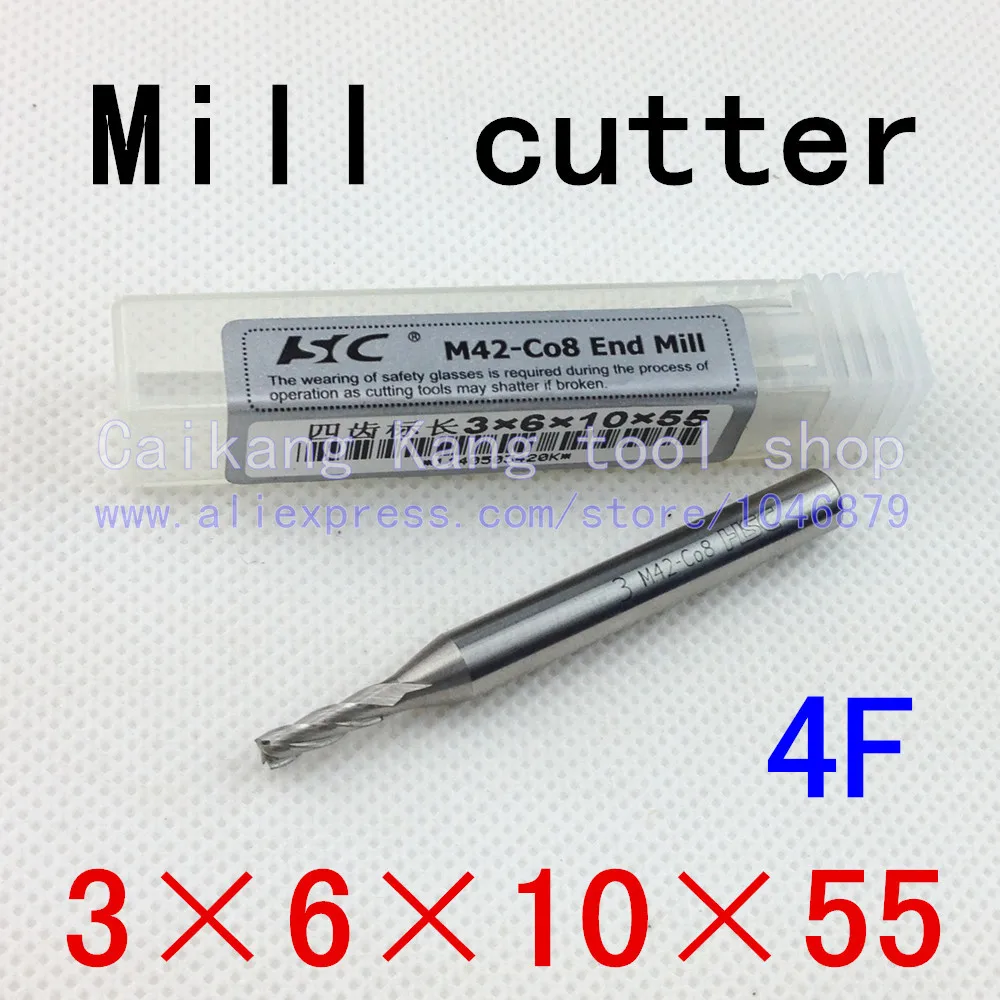 Новинка 4 флейты 3 мм сверхтвердые фрезы из кобальта твердосплавные концевые