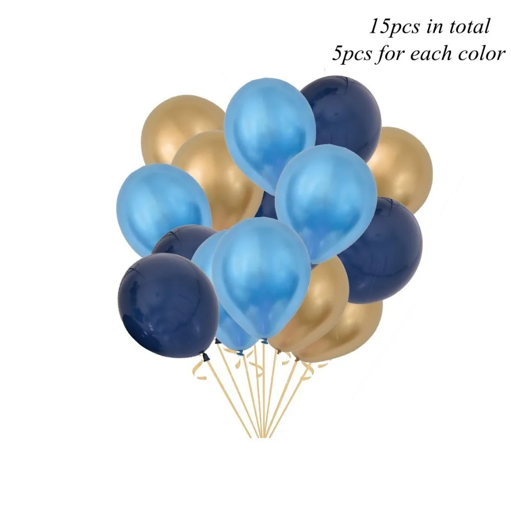 15pcs matel 1 набор, Вселенная Галактика, тема, космические шары, космонавты и ракеты, воздушные шары, день рождения, детские игрушки, принадлежности для душа - Цвет: 15pcs matel