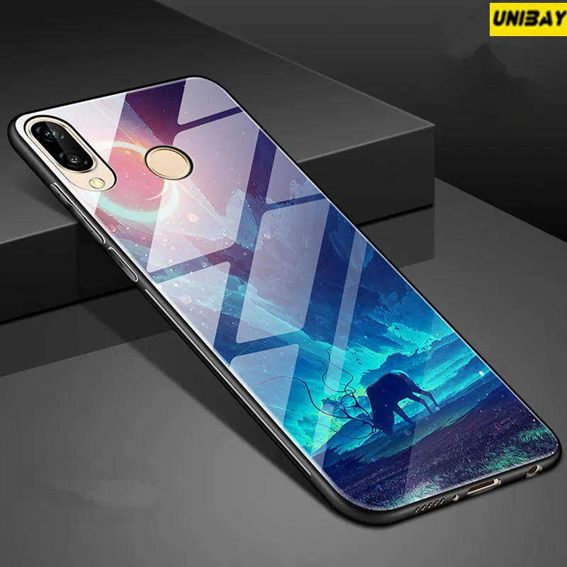 Huawei nova 3e чехол противоударный huawei P20 Lite случае 9 H закаленное Стекло задняя крышка