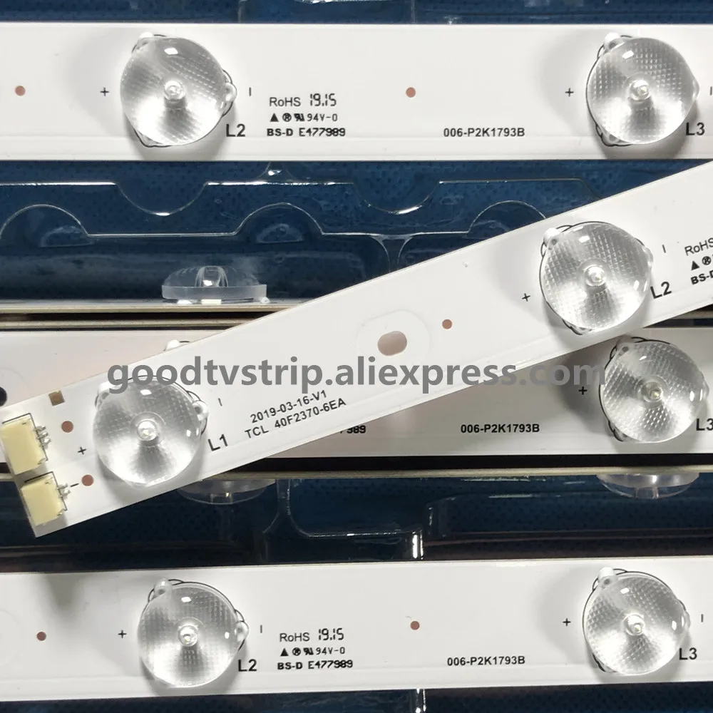 8 шт./лот 40 дюймов светодиодный ТВ Подсветка полоски 006-P2K1793B 40F2370-6EA 4C-LB4006-YH3 для TCL