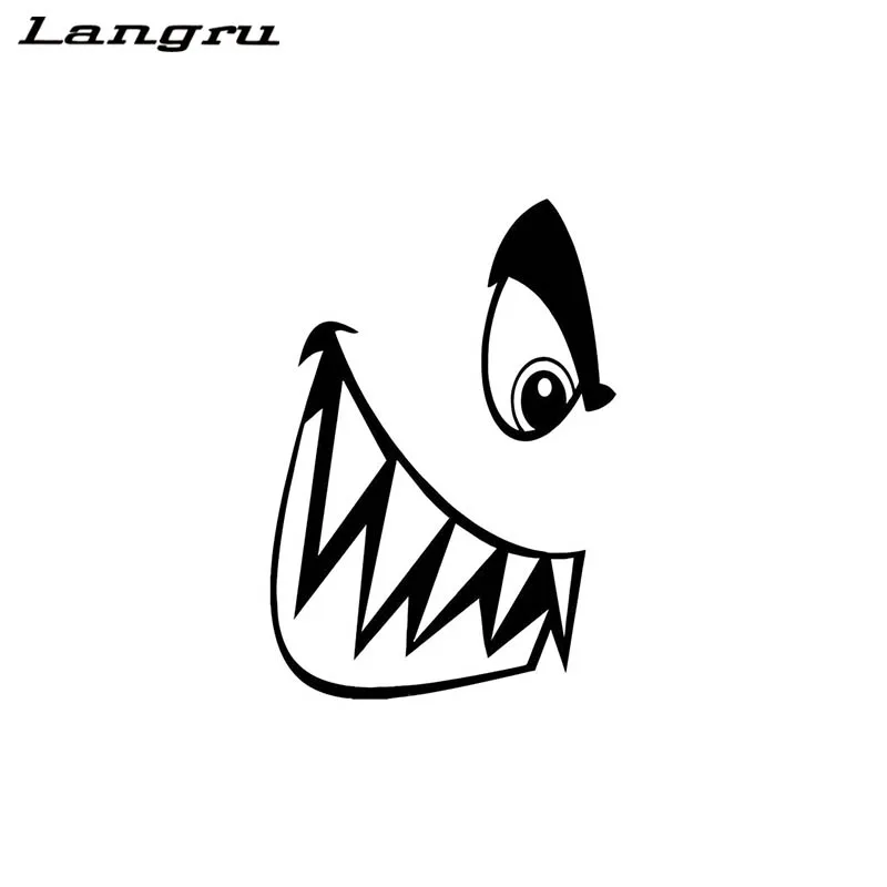 Langru MSHARK челюсть мультфильм забавная виниловая наклейка стикер автомобиля