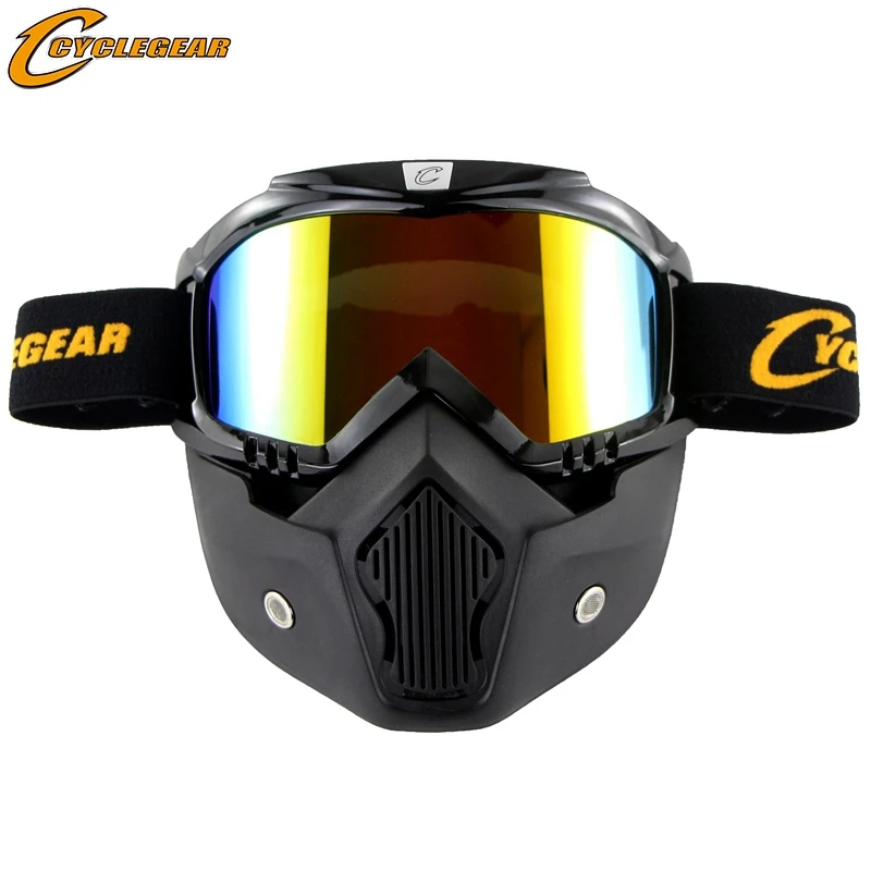 Cyclegear шлем с открытым лицом мотоциклетная маска очки для мотокросса гоночные Gafas