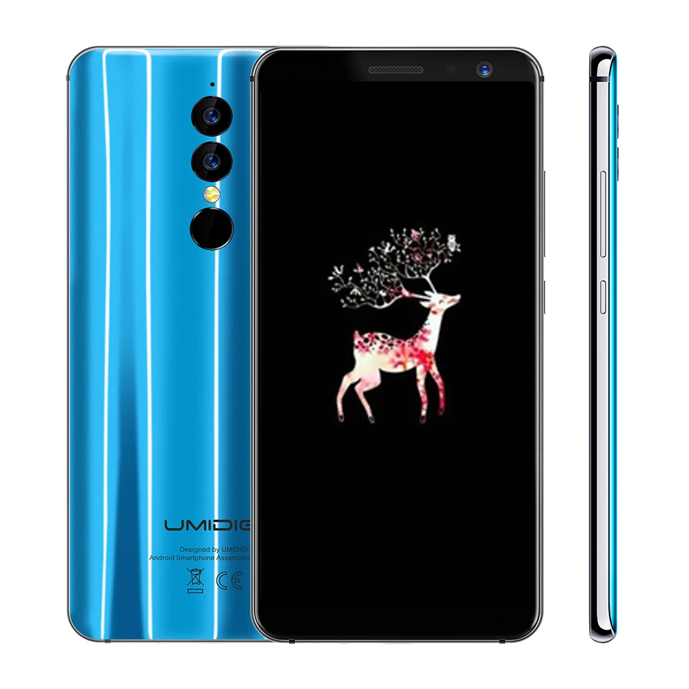 New UMIDIGI A1 Pro 4G Cellphone 18:9 Full Screen Android 8.1 Face ID Dual LTE MTK6739 Quad Core 3GB+16GB Rear Cams Phone | Мобильные