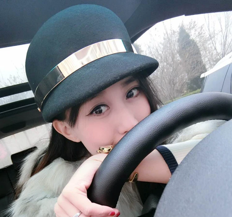 Шерстяная шапка мужская женская полностью металлическое кольцо М Модные