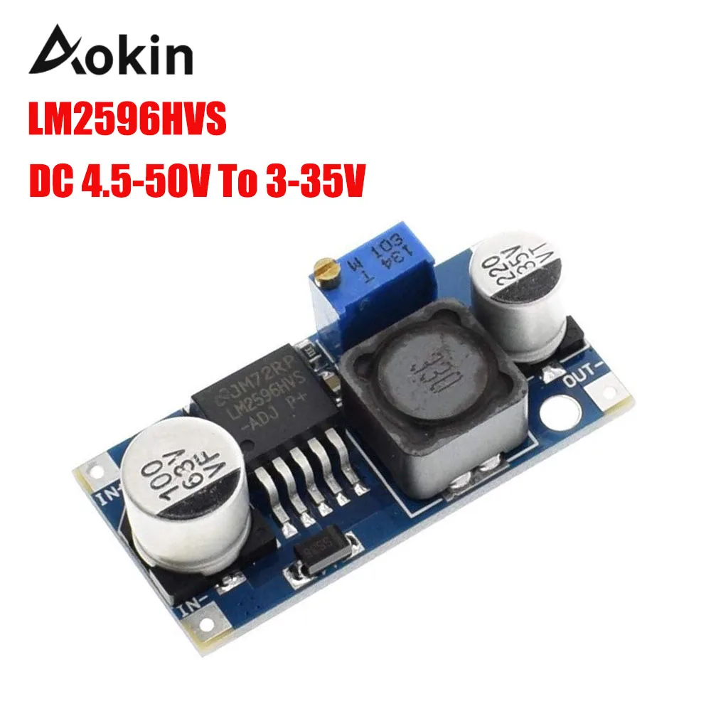 

LM2596HVS LM2596 HV LM2596HV DC-DC Adjustable Step Down Buck Converter Power Module 4.5-50V To 3-35V DC to DC
