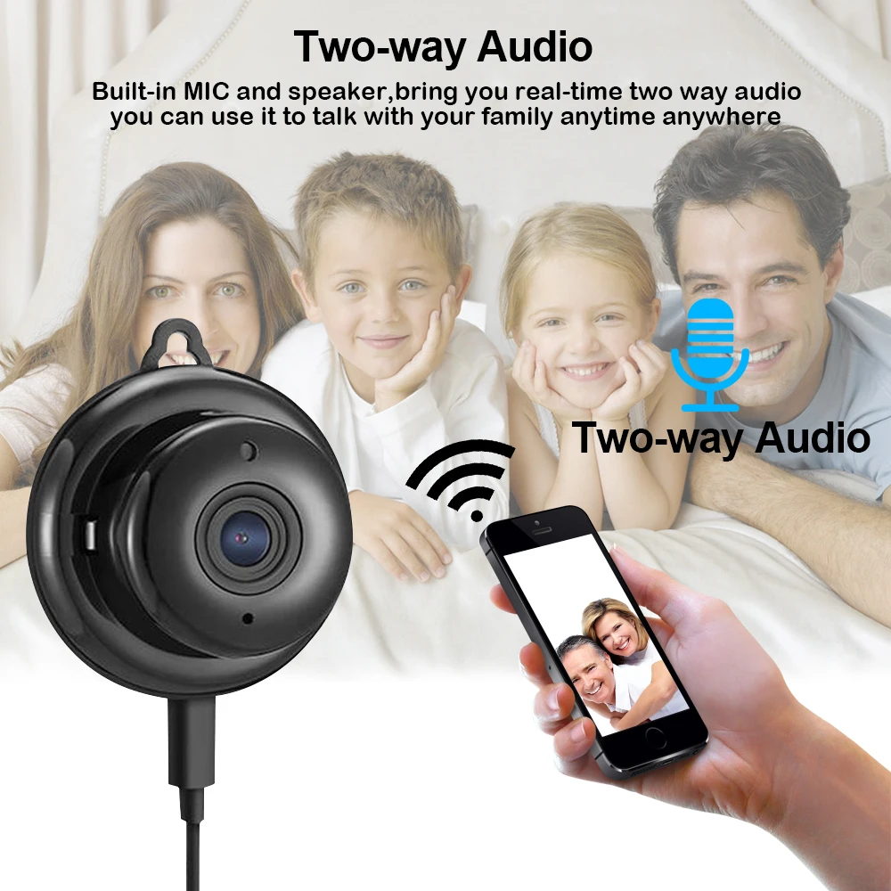 Беспроводная мини Wi-Fi камера 1080P сетевая Wi-Fi ip-камера Детский Монитор Домашняя безопасность видео CCTV камера ИК Ночное Видение мини камера