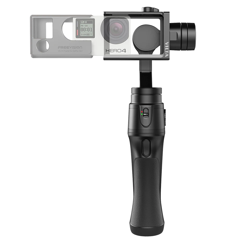 Freevision VILTA 3-осевой и портативный монопод с шарнирным замком для экшн-камеры Gopro hero 4 5 карманного компьютера xiaoyi/переносной шарнирный стабилизатор для камеры Gopro