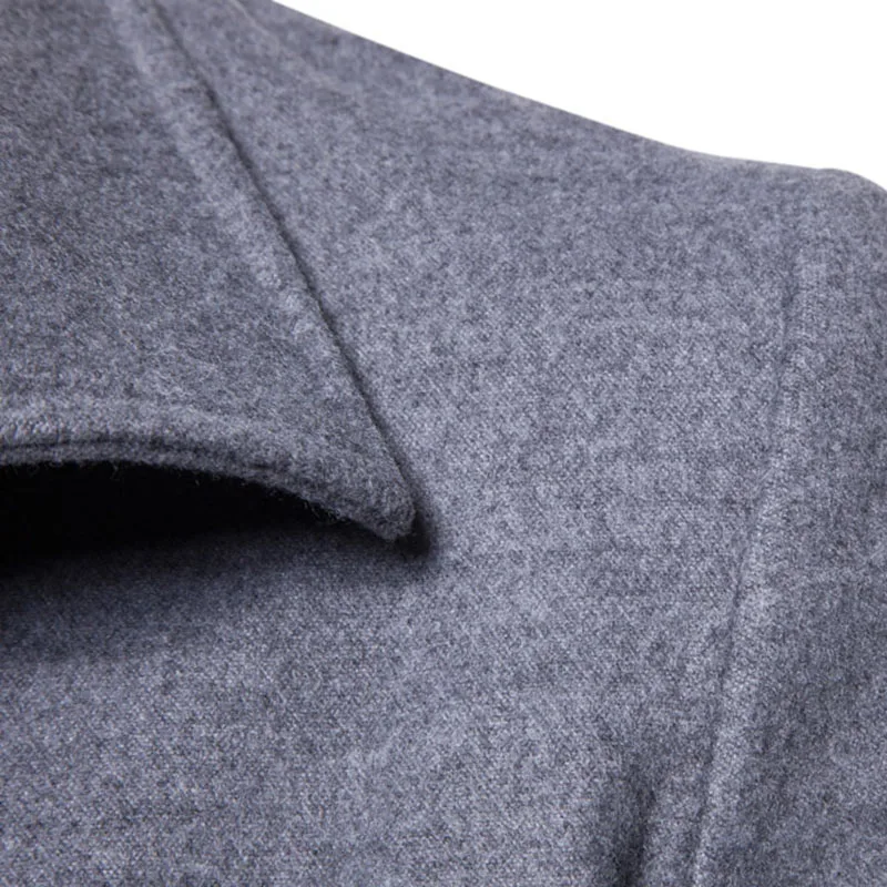 Новинка 2017 длинная Мужская Повседневная ветровка модное зимнее пальто для