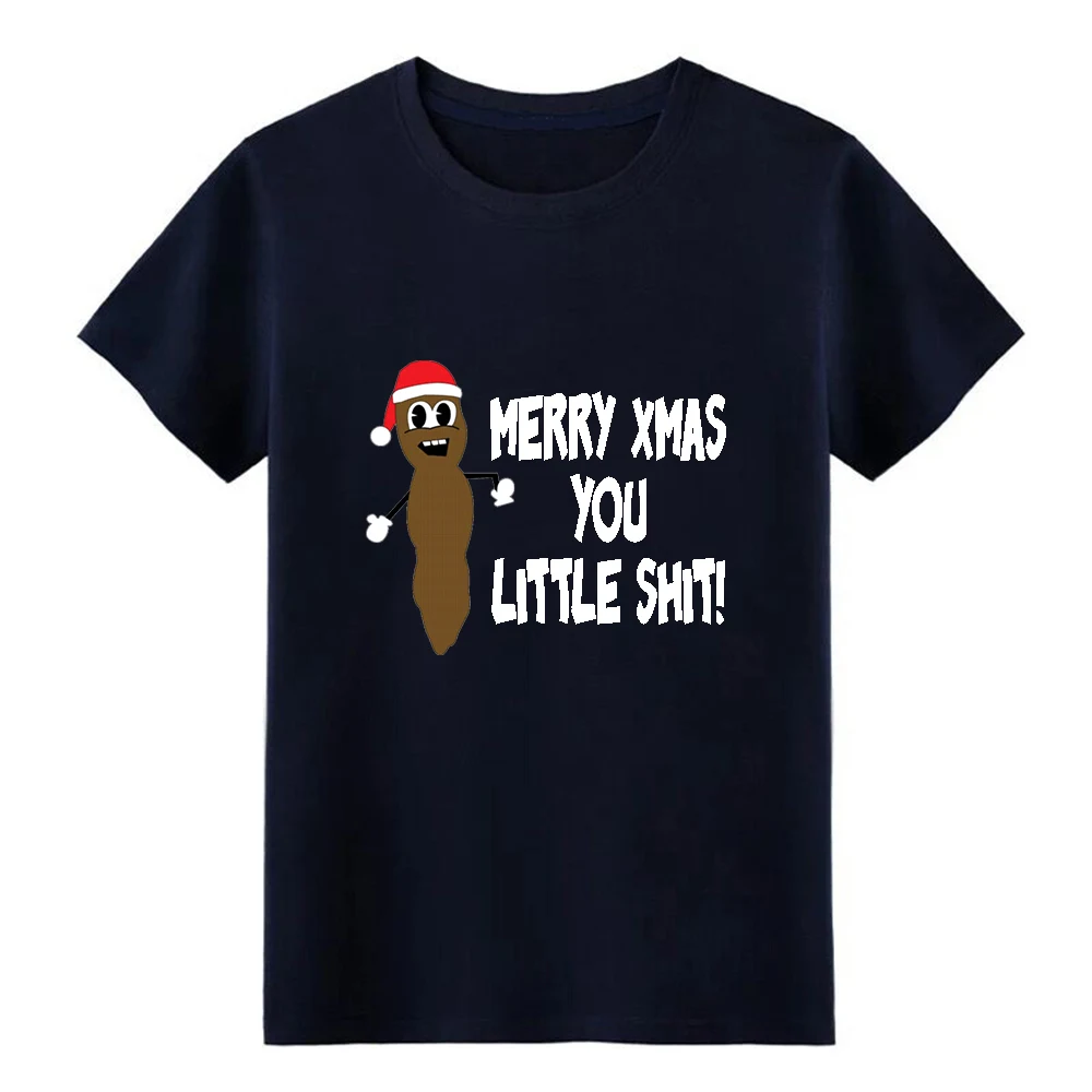 Футболка с коротким рукавом и надписью merry christmas you little shit европейский размер S-3xl