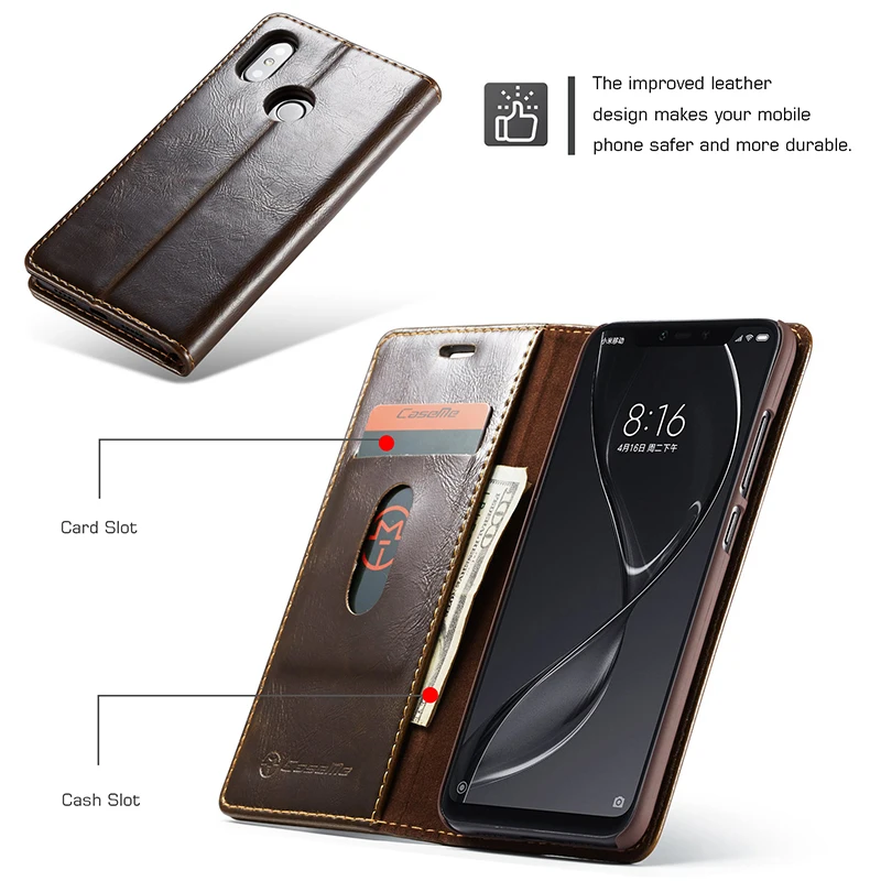 Магнитный кожаный чехол для Xiaomi mi 8 mi 5 Red mi примечание 6 Pro Чехол-портмоне с отделением для карт чехол для спортивной камеры Xiao mi Red mi 6 6A 6 Pro Note 3 флип-чехол для телефона