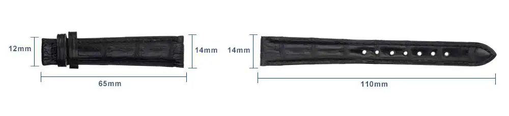 ZLIMSN Handmade Crocodile Bamboo Pattern Leather Strap Suitable For Rolex Watches Men Watchband Clock Watch Accessories 20mm