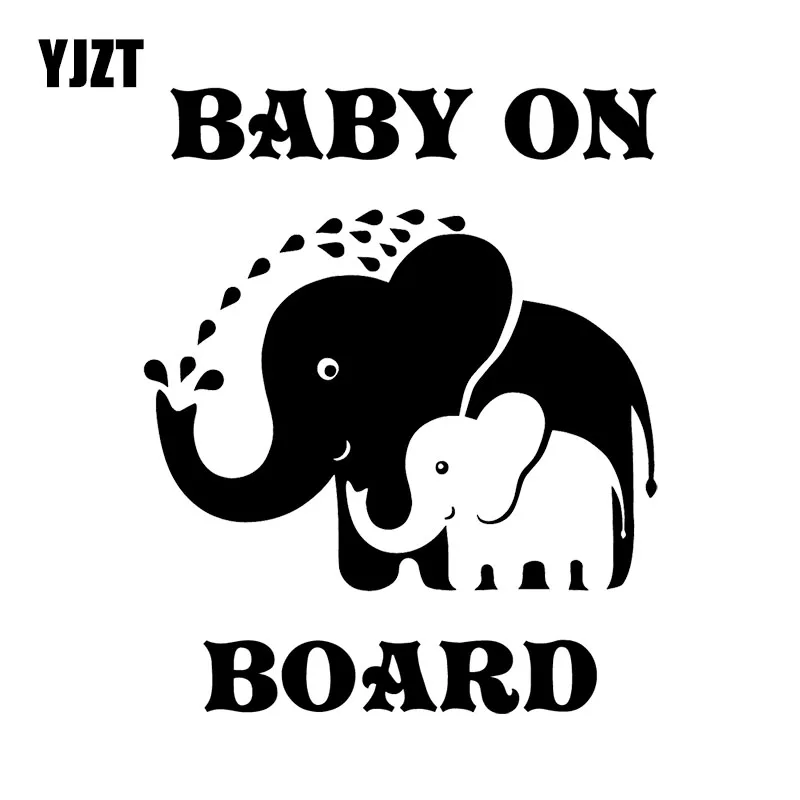 YJZT x см Виниловая наклейка на доску с изПредупреждение жением мультяшных