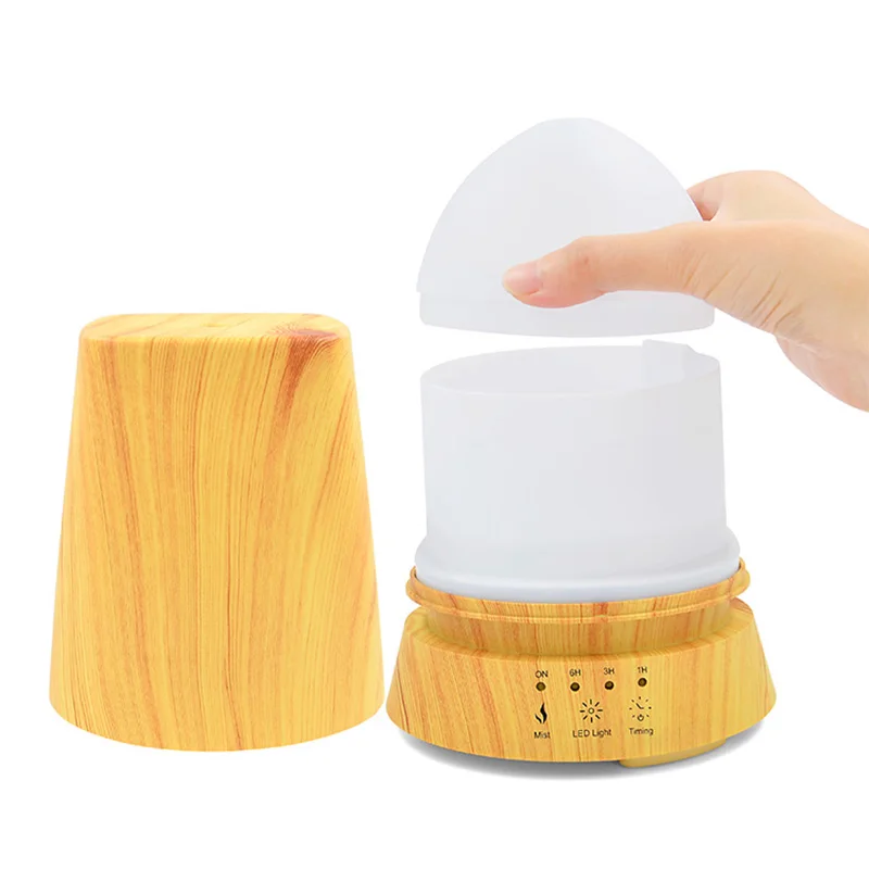 Деревянная настольная лампа 350 мл аромадиффузор эфирных масел ультразвуковой