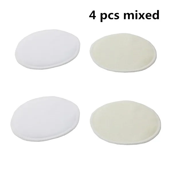 4 pcs mixed 6 шт многоразовые грудные прокладки для кормящих мам моющийся Водонепроницаемый бамбуковый волоконный коврик для животных мягкие впитывающие прокладки для грудного вскармливания - Цвет: 4 pcs mixed