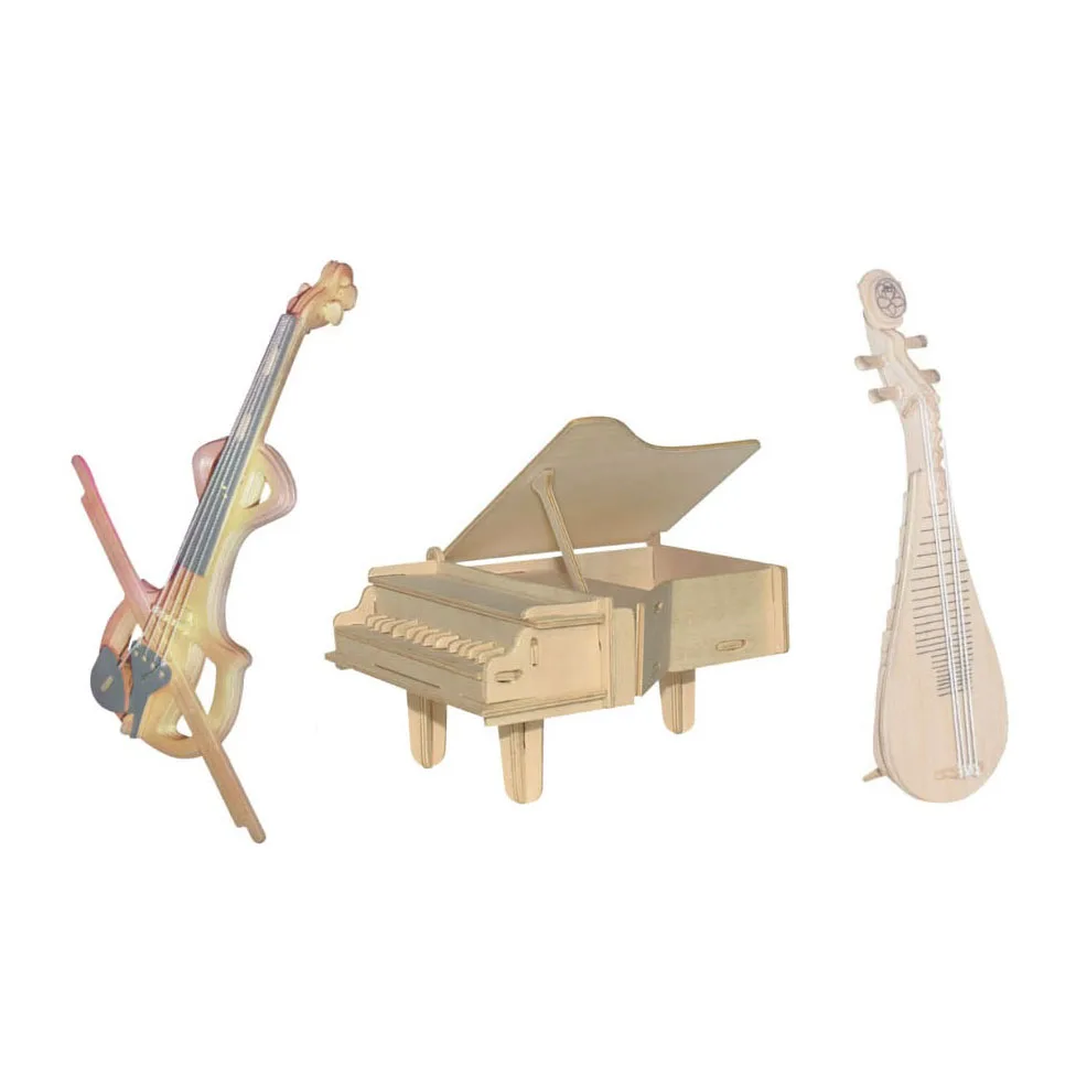 Chanycore Детские Обучающие деревянные игрушки 3D пазл Музыкальные инструменты