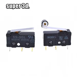 5 шт. 3D принтер Ultimaker лимит микропереключатель OMRON SS-5GLSS-5GL-2 5A 125 в 1.47N кнопка для мыши запчасти медные аксессуары