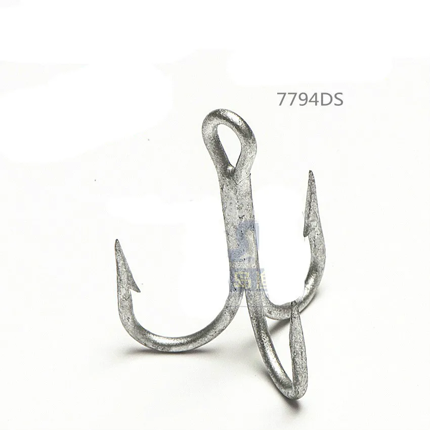 Mustad тройниками высокое качество морской бронзовых морских рыболовных крючков 7794-ds#3 xBold 3xstrengthen DACROMET обработанный супер морской 8 упаковок/партия