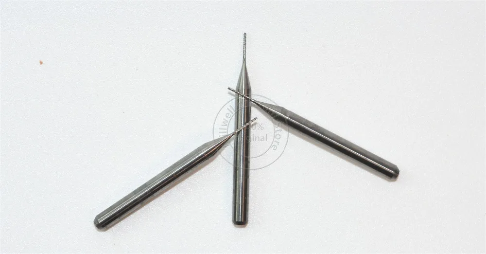 3,175 мм(1/8 '')* 0,5 мм, 20 шт./кор., CNC PCB бит, микро ПХД доска Концевая мельница, CNC машина кукуруза бит, плавное удаление чипа