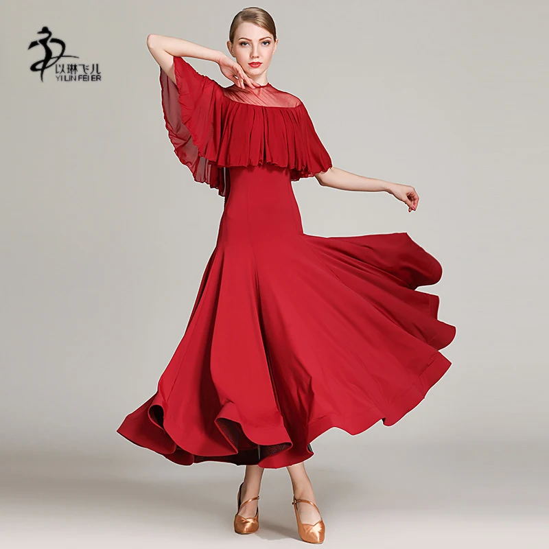 Бальные Танцевальные соревновательные платья Vestido de festa longo Вальс Танго Foxtrot танцевальное платье для женщин