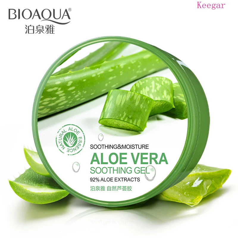 Bioaqua 220 г натуральный Гладкий гель от акне с алоэ вера крем для лица увлажнения и