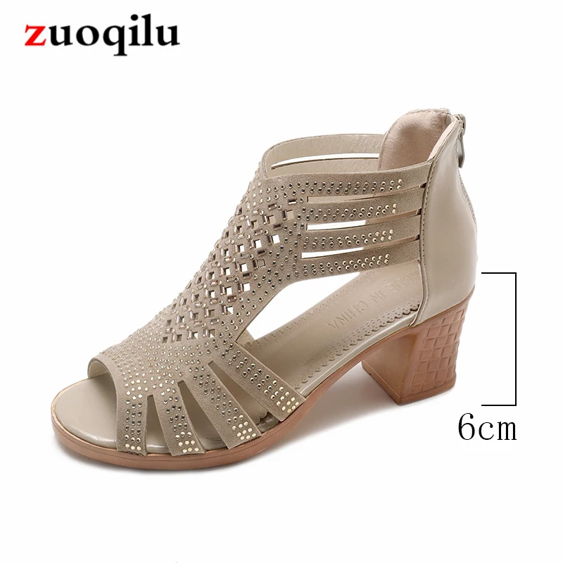 Женские сандалии на платформе Сандалии гладиаторы Женская летняя обувь с