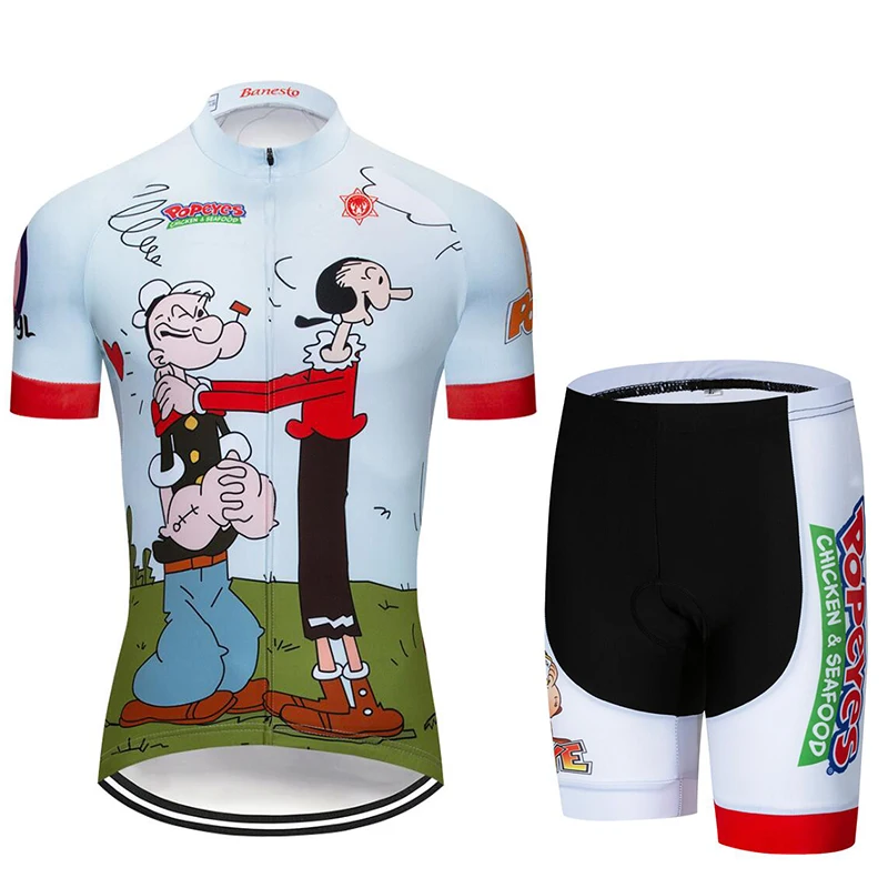 Popeye Ciclismo Джерси ropa Ciclismo Verano гонки спортивный мотоцикл Джерси Топы Ciclismo desgaste манга corta Maillot ropa