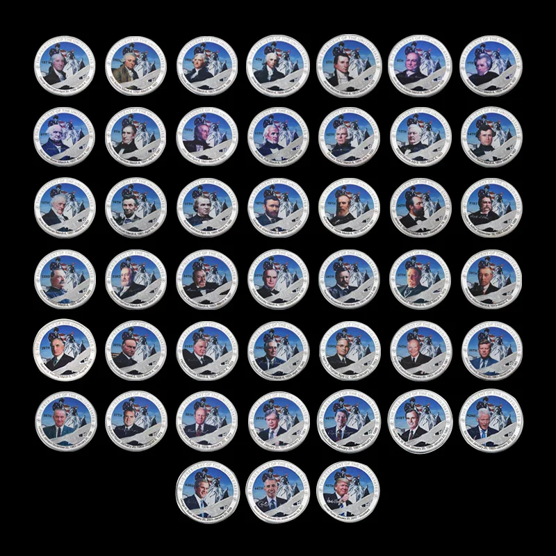 WR Альбом для монет серебро 45 шт. оригинал США Трамп копия монеты коллекционная