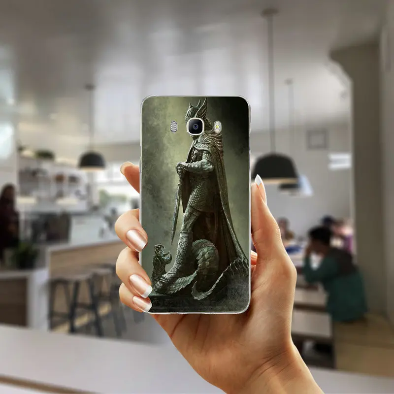 Soft TPU Phone Case Slim for Samsung Galaxy Note 2 3 4 5 8 S2 S3 S4 S5 Mini S6 S7 S8 S9 Edge Plus Hot The Elder Scrolls V Skyrim | Мобильные