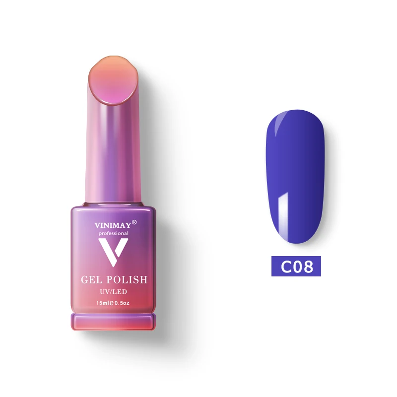 C08 VINIMAY Гель-лак для ногтей vernis полуперманентный УФ замачиваемый Гель-лак дизайн ногтей Гель-лак для маникюра ногтей Гель-лак - Цвет: C08