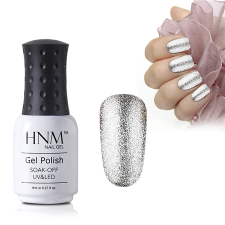 HNM Platinum, 8 мл, блестящий Светодиодный УФ лак для ногтей, супер блестящий лак для ногтей, тиснение, основа, пирмер, эмаль, лаковая краска, гель лак - Цвет: 58001