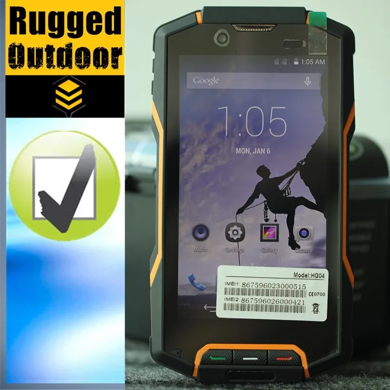 Huadoo HG04 huadoo hg04 IP68 4G Super Slim tri-proof  4.7 inch HD MSM8926 Quad Core 2GB 16GB Android 4.4.2 13.MP 3800mAh FDD_LTE