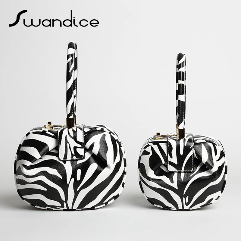 2019 винтажная Подушка с зеброй Бостонская коробка баррель Сумки из натуральной