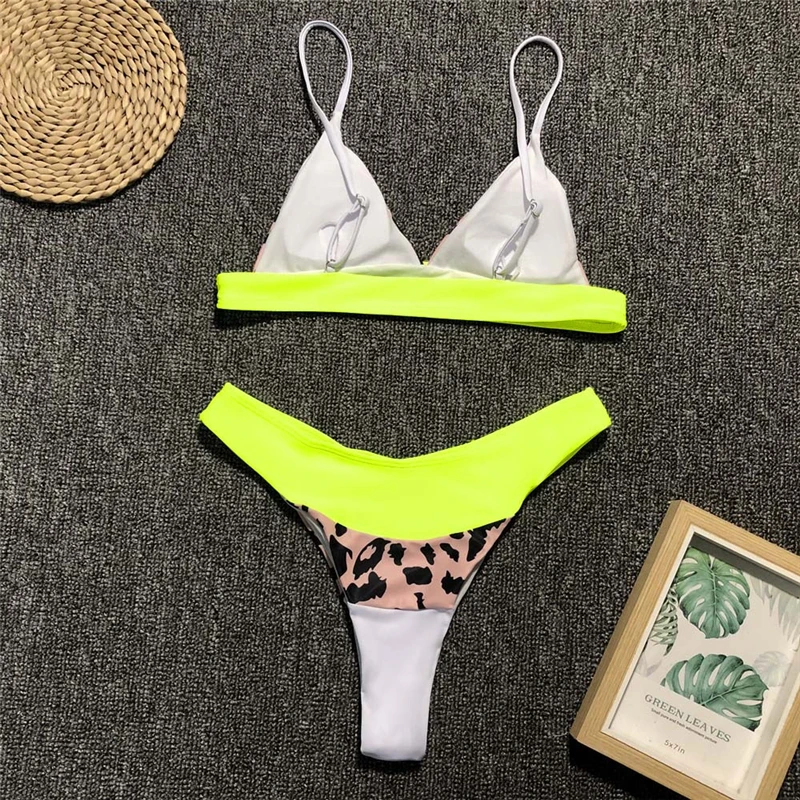 Сексуальные леопардовые бикини 2019 комплект микро пуш ап стринги купальник с