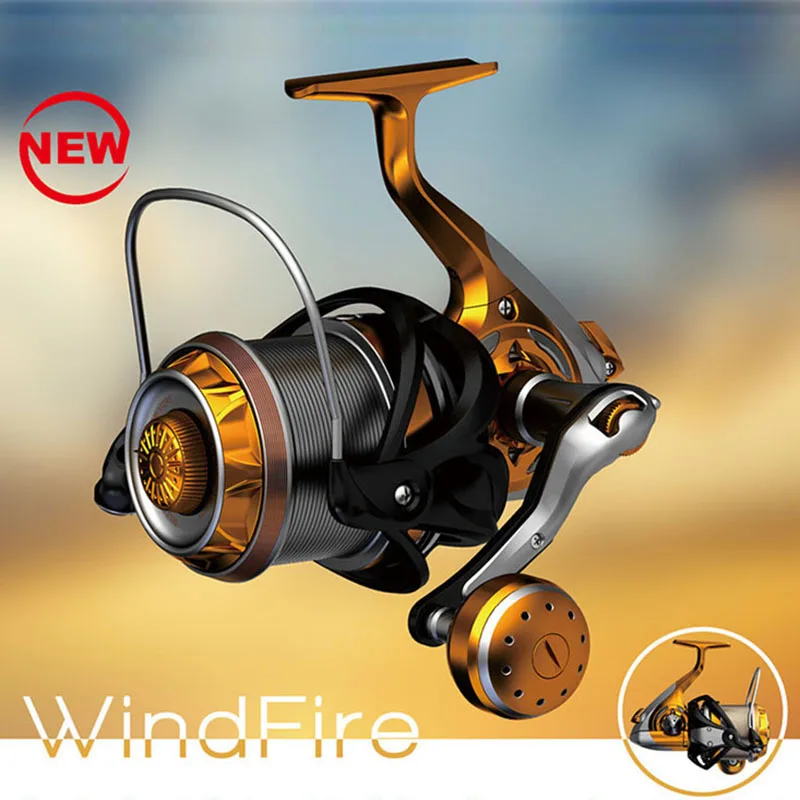 2017 оригинальная спиннинговая Рыболовная катушка YUMOSHI WF4000 WF6000 WF8000 WF9000 9 + 1BB 5 5: 1