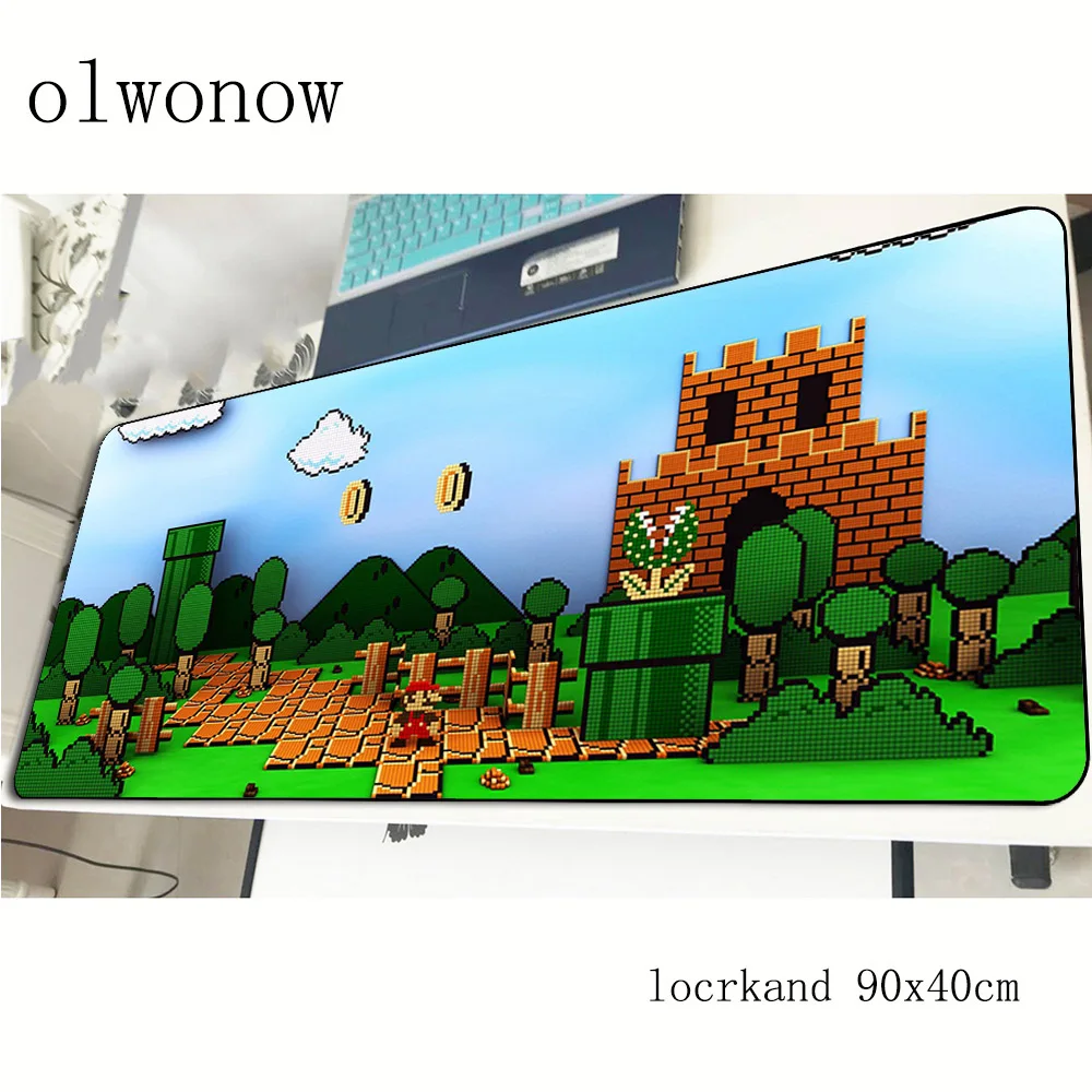 Марио Коврик для мыши запястий 900x400x2 мм лучшие игровой коврик геймер аниме