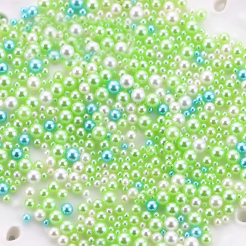 500 шт./лот сделай сам УФ жемчужные частицы аксессуары шарики для слайма маленькие