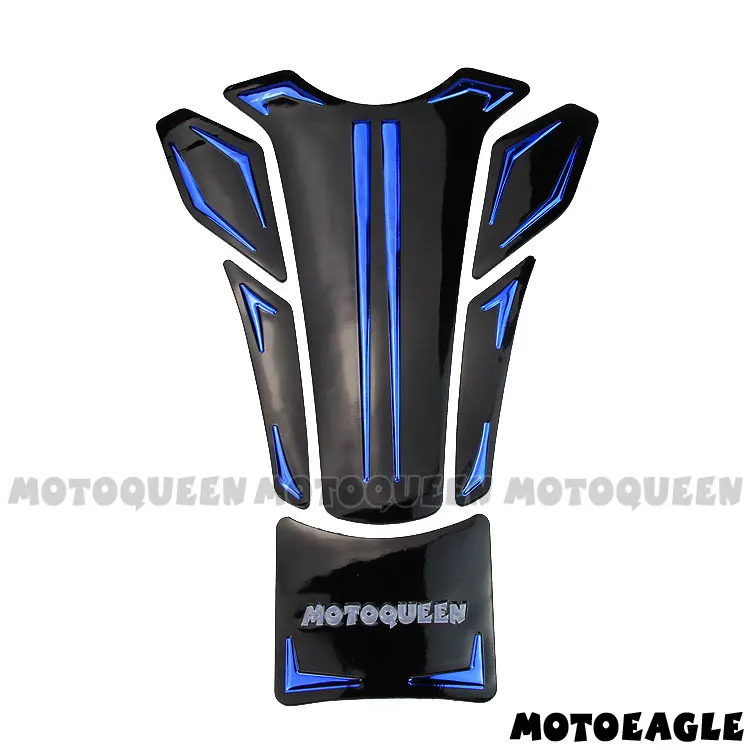 MQ02 Blue Мотоцикл газа топливный бак накладка протектор наклейки для Suzuki Honda Kawasaki Yamaha YZF R1 R6 R25 R3 R15 MT07 MT09 - Цвет: MQ02 Blue