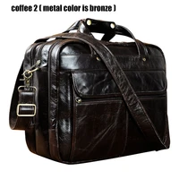 top quality men real leather antique style briefcase business 15 6 laptop cases attache messenger bags portfolio b1001