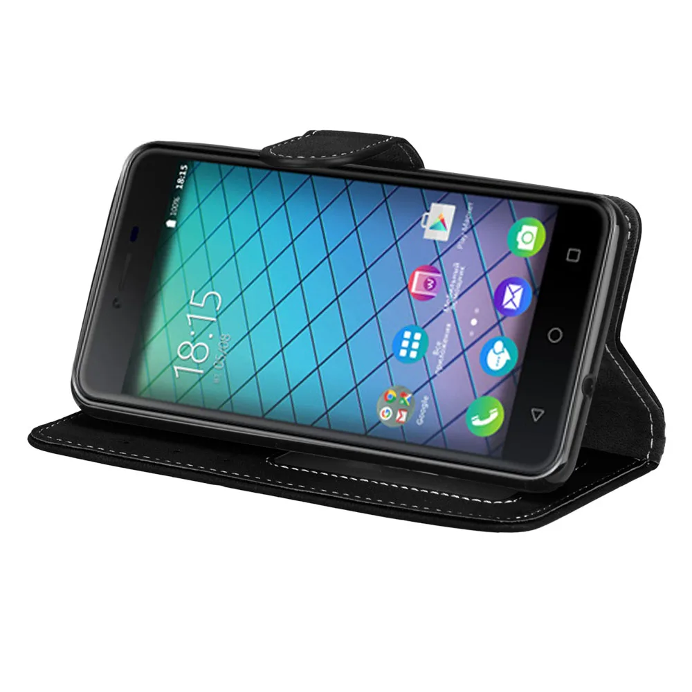 Матовый Чехол книжка с бумажником для BQ 5059 Strike Power чехол BQS BQ5059