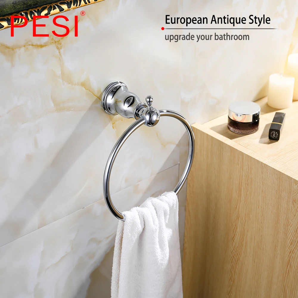 Набор аксессуаров для ванной комнаты PESI 2019 роскошный полностью латунный вешалка