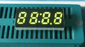 10 шт. x 0 25 дюйма красный/желтый зеленый с часами общий катод/анод 4 цифровых трубки
