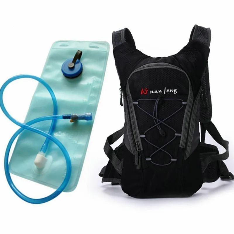 black and water bag Открытый спортивный гидратационный рюкзак 5л с 2л PEVA Сумка для воды Велоспорт Туризм Кемпинг бег спортивная сумка рюкзак - Цвет: black and water bag