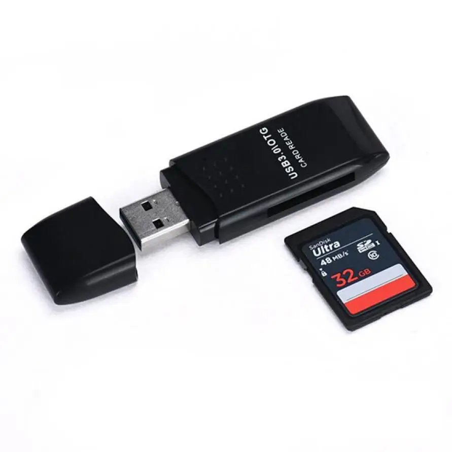 Высокоскоростной MINI 5 Гбит/с Суперскоростной USB 3 0 Micro SD/SDXC TF кардридер адаптер