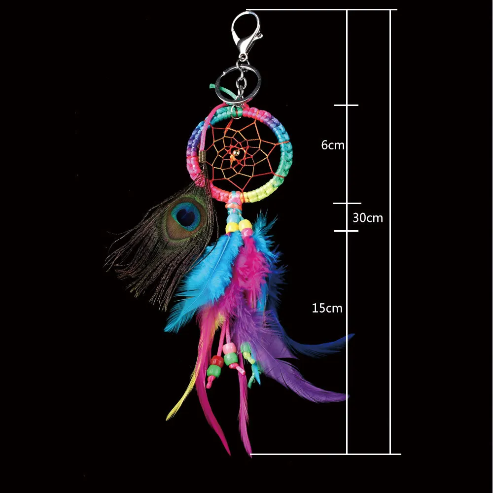 Colorful dreamer fashion gift handmade Indian wind-bell pendant captures home wall art decoration | Дом и сад