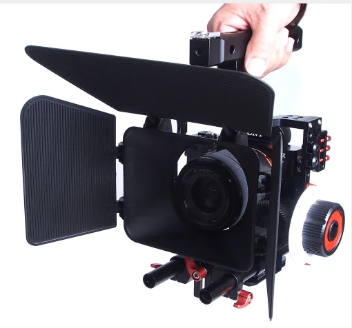 Алюминиевый сплав Handheld Камера видео Поддержка комплект набор для клетки с