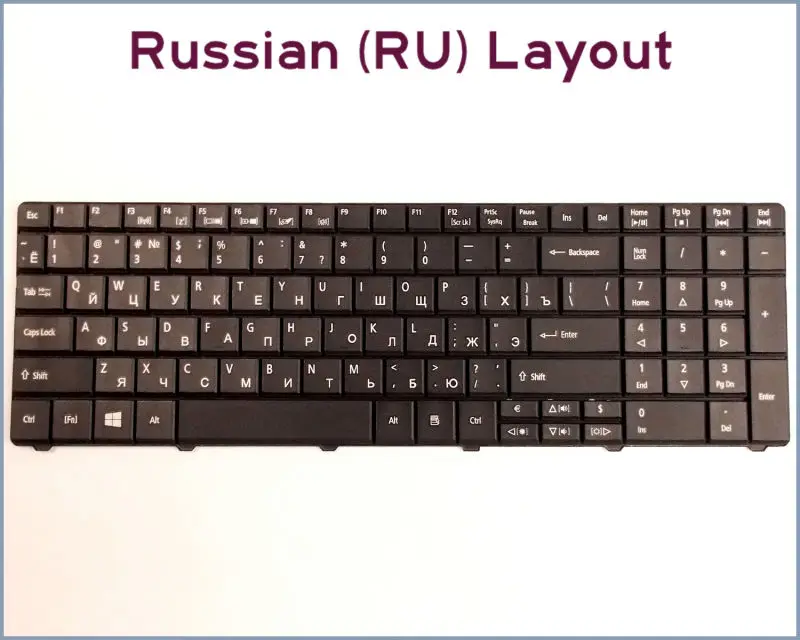 Новая клавиатура русская версия для ноутбука Acer Travelmate timel8531 8571 8571G 8572 8572G 8572T 8572TG |
