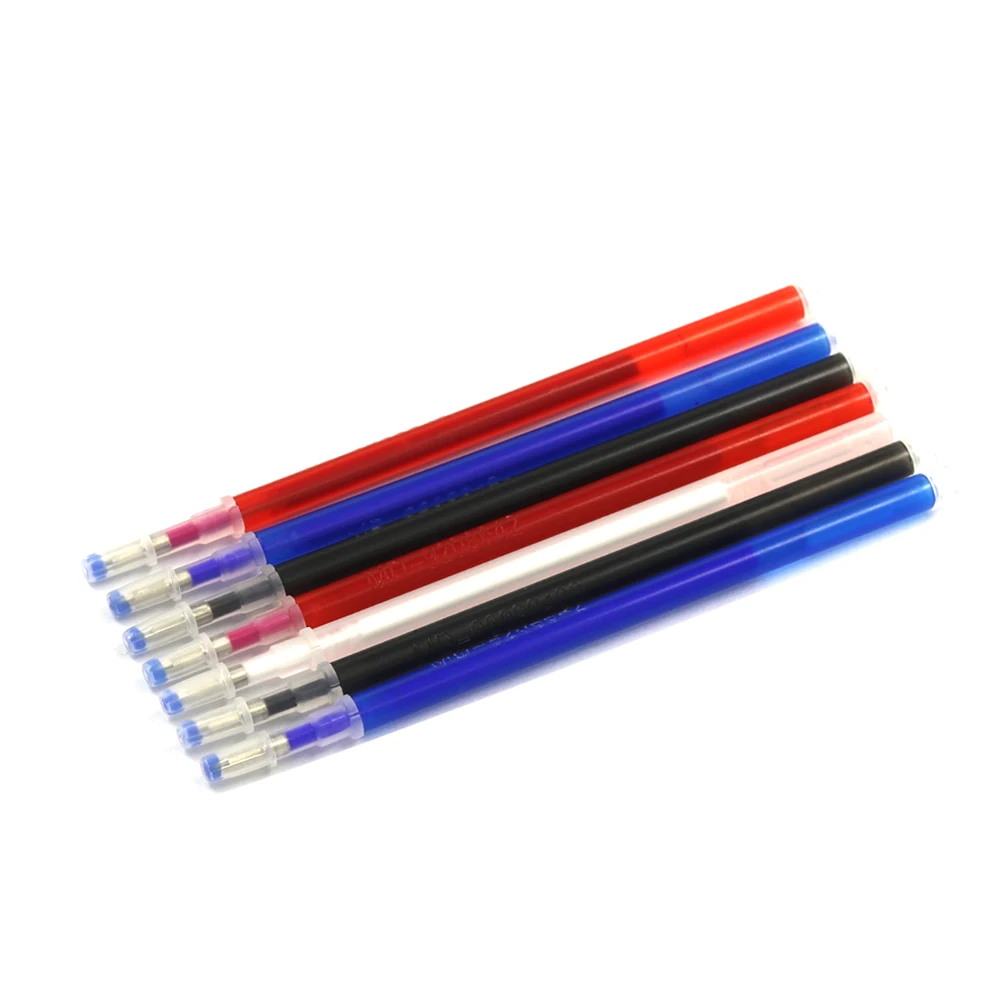 10Pcs Heat Erasable Refill Pens High Temperature Disappearing Fabric Marker Pen for Patchwork Fabric PU Leather Mark Sewing Tool