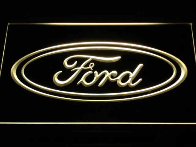 D007 Ford автомобильная светодиодная неоновая вывеска с выключателем 7 цветов