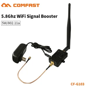 5.8Ghz 5W 802.11n Wifi Wireless Amplifier Router WLAN Signal Booster with 5dbi Antenna for Wireless Router CF-G103 5.8G